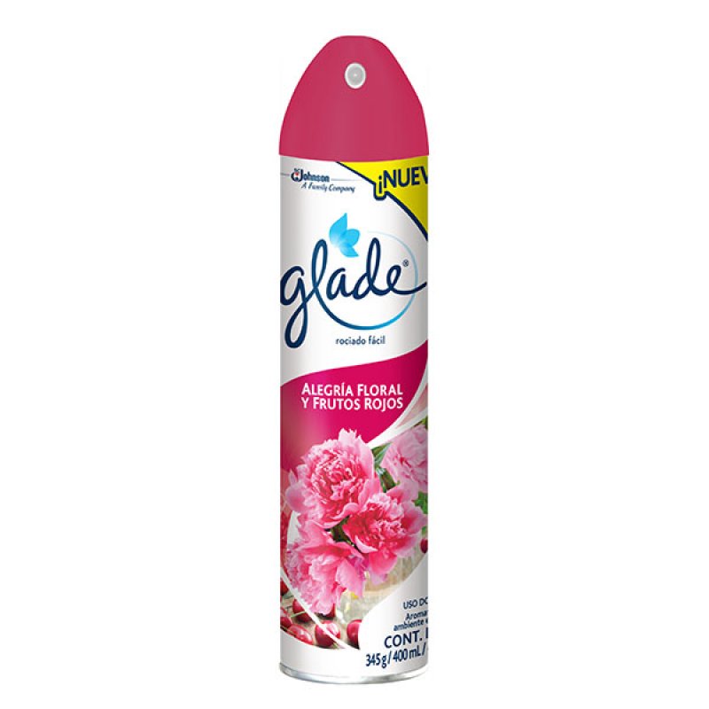 AMBIENTADOR GLADE AEROSOL X 400 ML FRUTOS ROJOS COCOON 5 EN 1